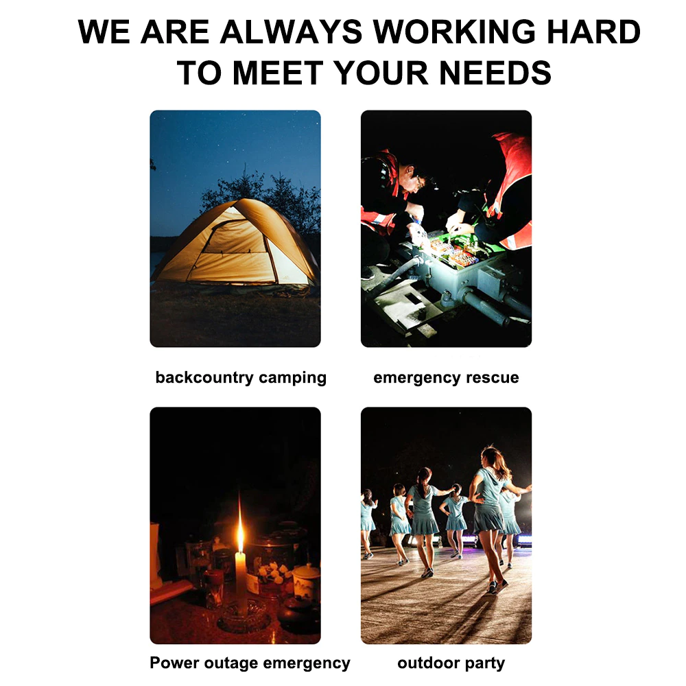Cheap Goat Tents Super Bright Outdoor Bulb Portable BBQ Camping Lights USB Rechargeable Lantern LED Emergency Tent Lamp for Patio Porch Garden   